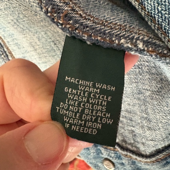 Ralph Lauren Jeans Co. Western Jacket Cowgirl Embroidery Darts Feminine Classic - Picture 7 of 16